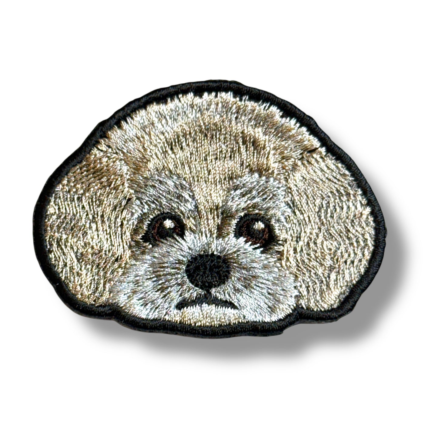 トイプードルの刺繍ワッペン