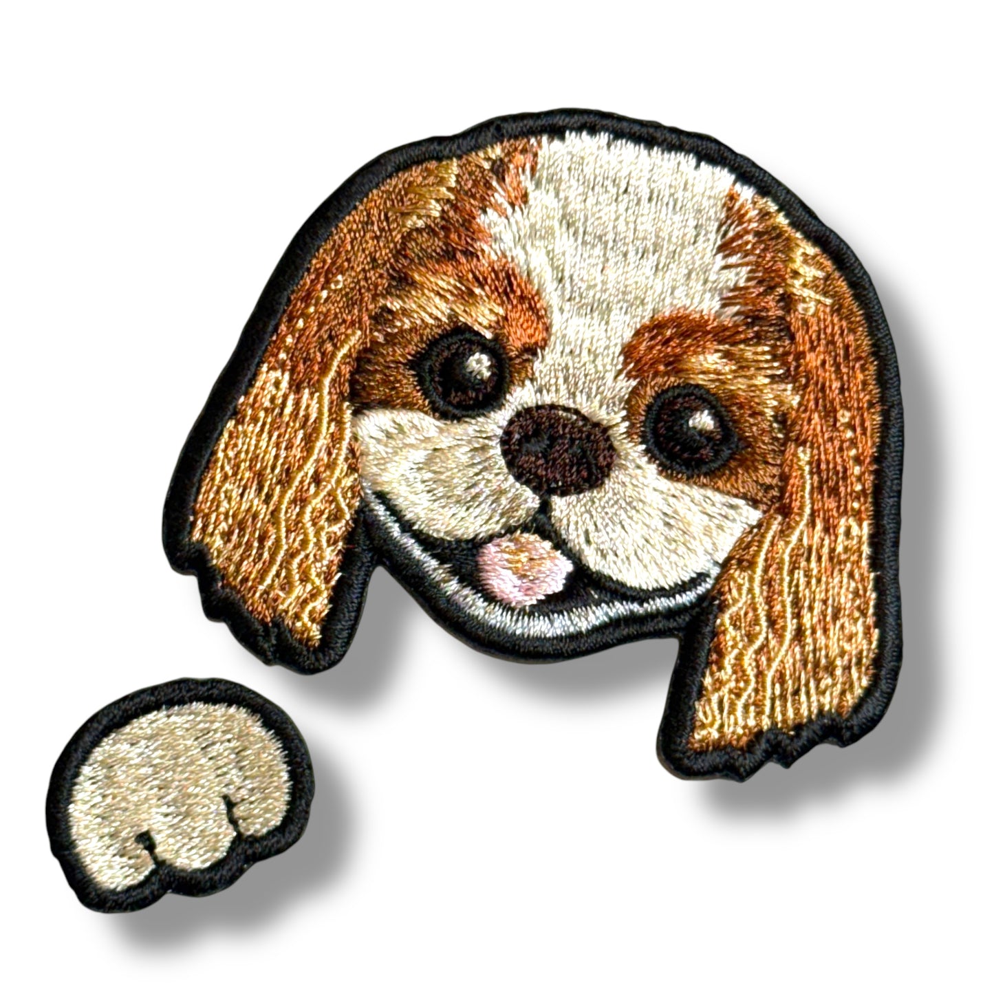 キャバリア・キング・チャールズ・スパニエルの刺繍ワッペン