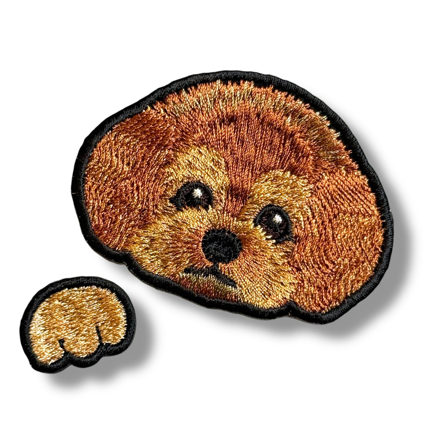 トイプードルの刺繍ワッペン
