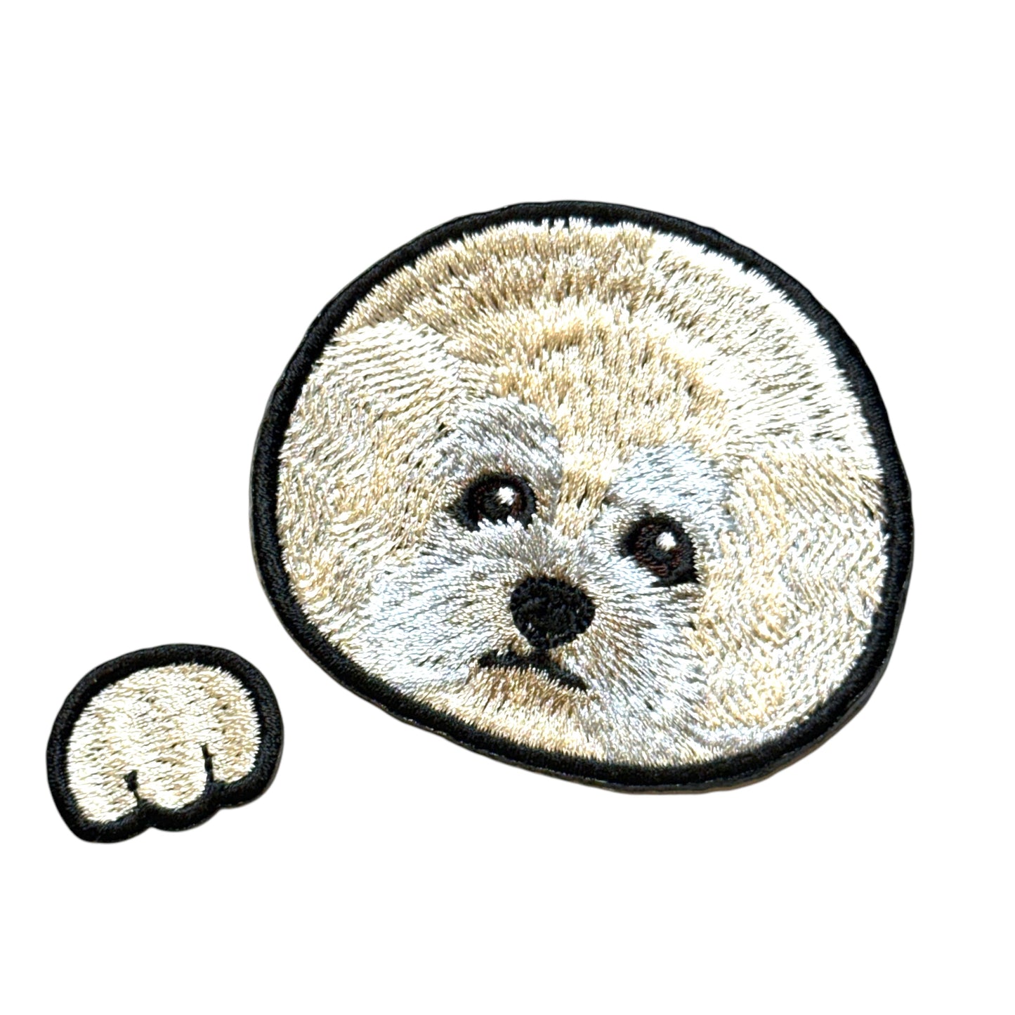 ビション・フリーゼの刺繍ワッペン