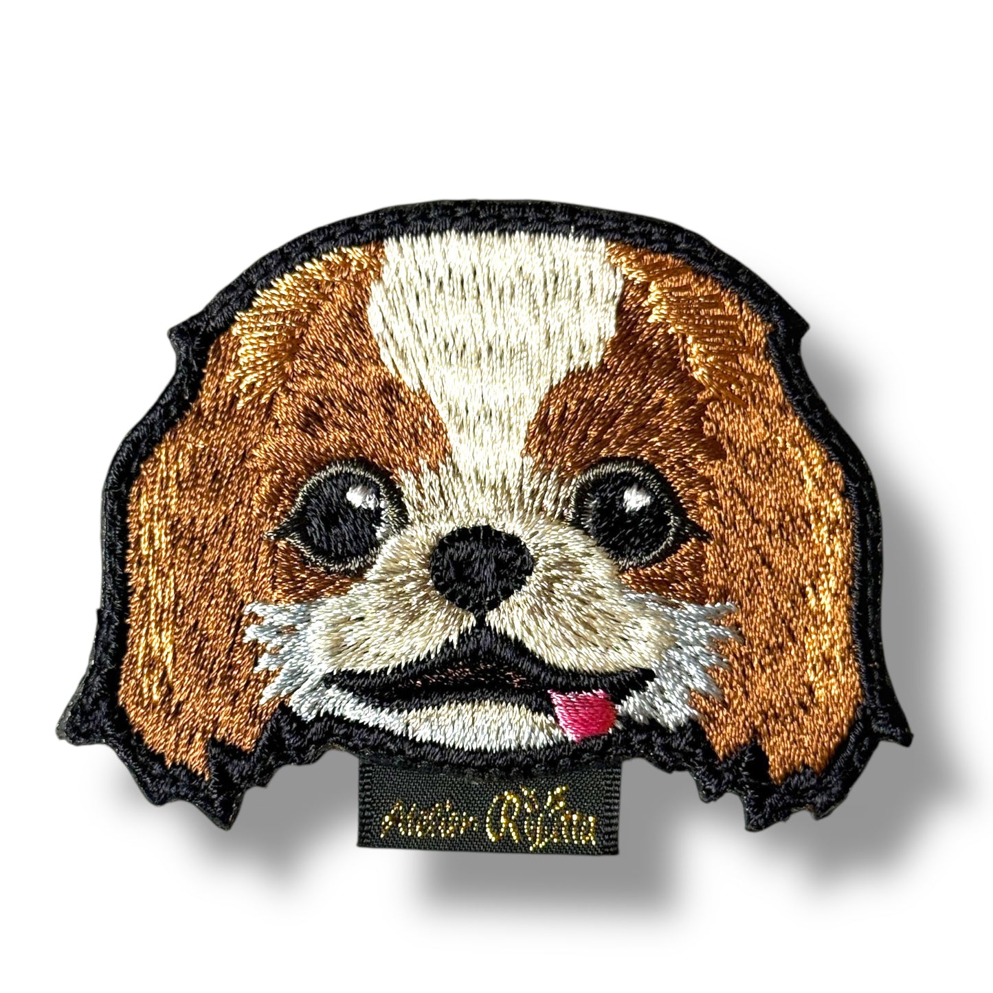 狆の刺繍ワッペン