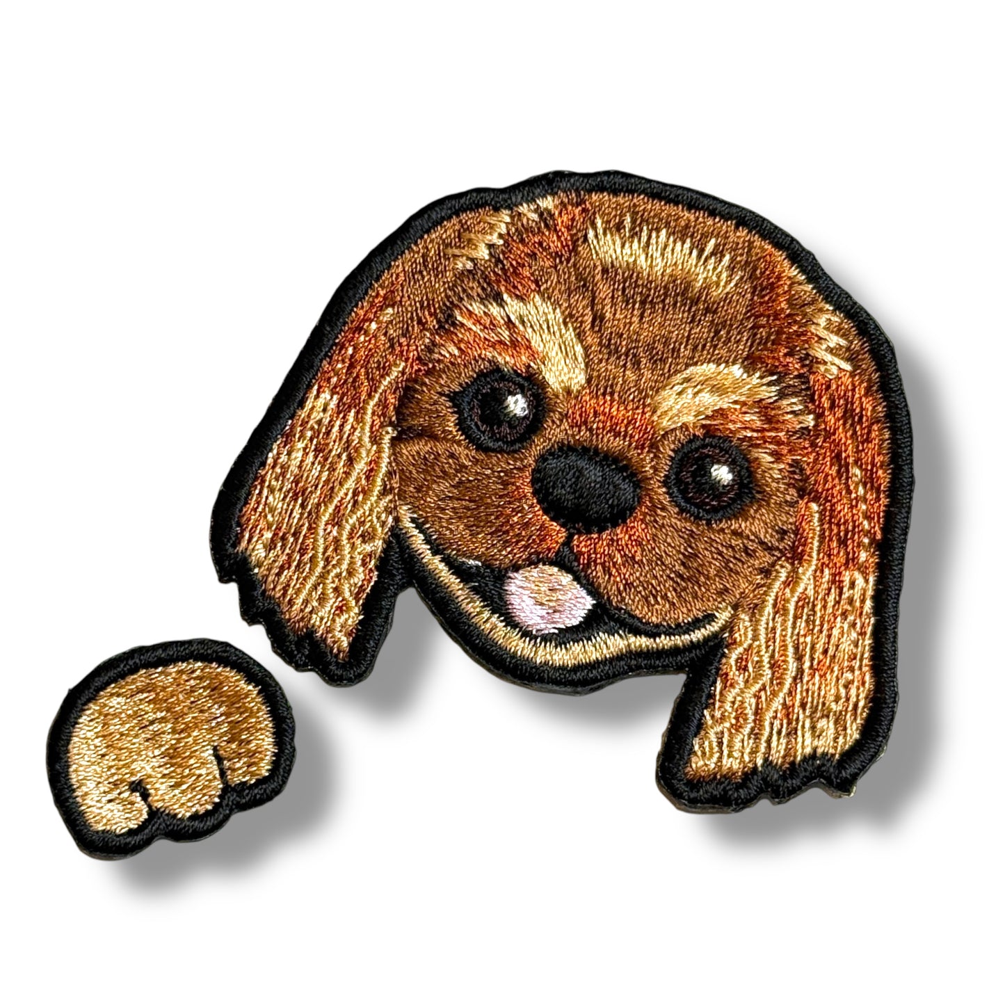 キャバリア・キング・チャールズ・スパニエルの刺繍ワッペン
