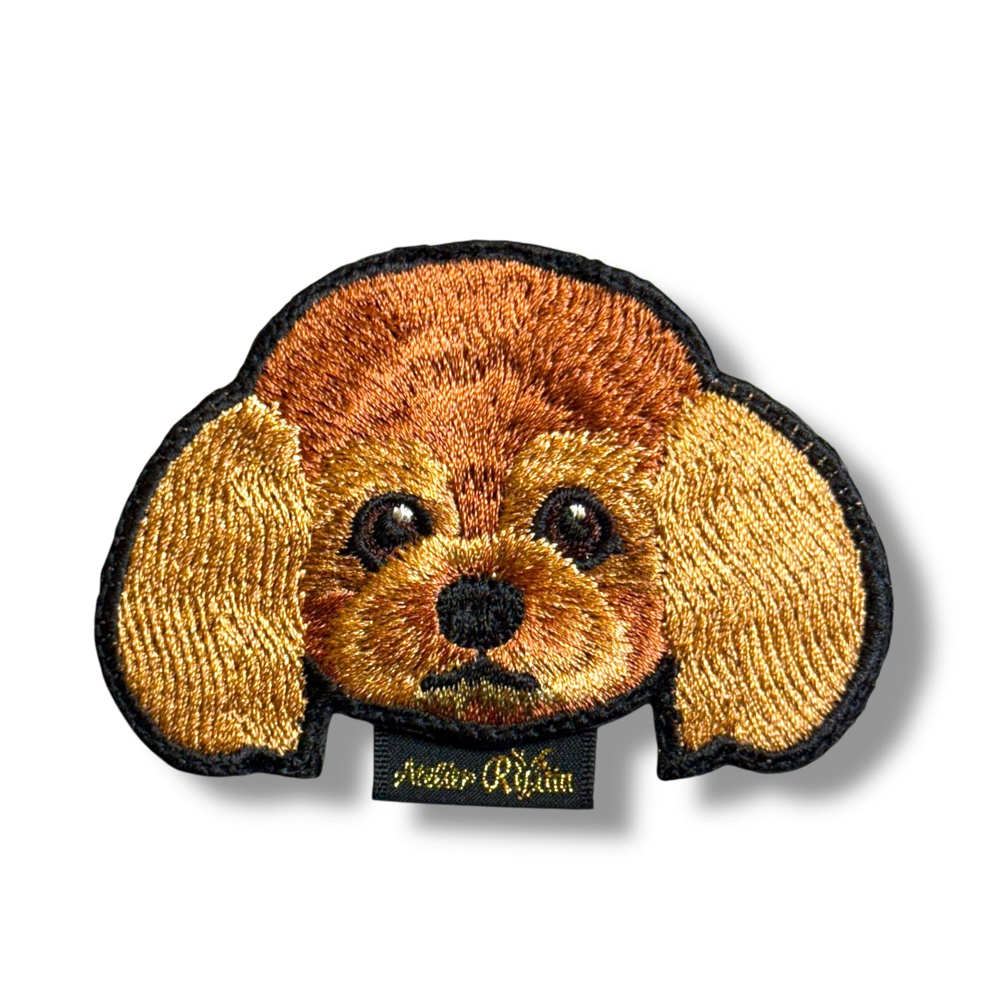 トイプードルの刺繍ワッペン