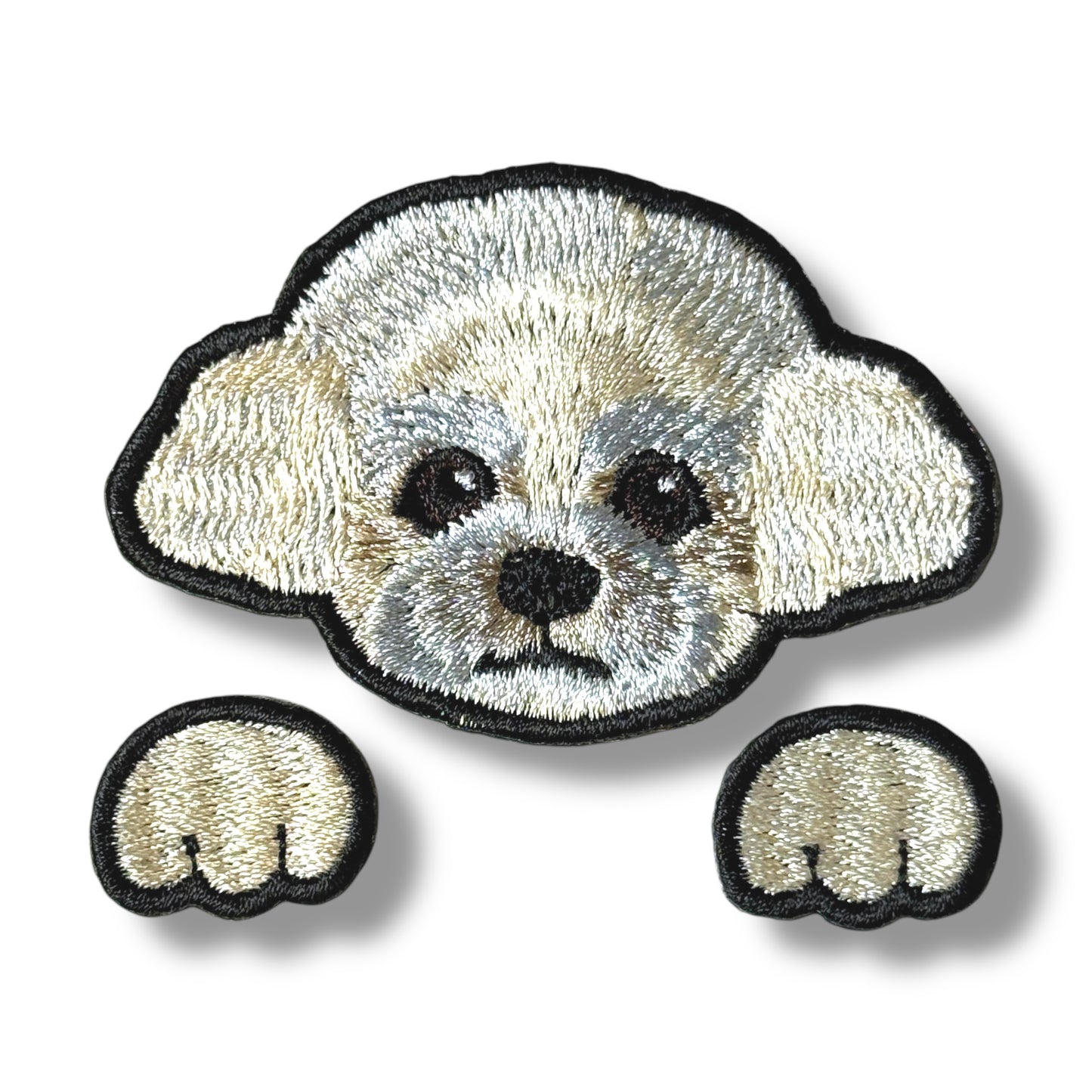 トイプードルの刺繍ワッペン