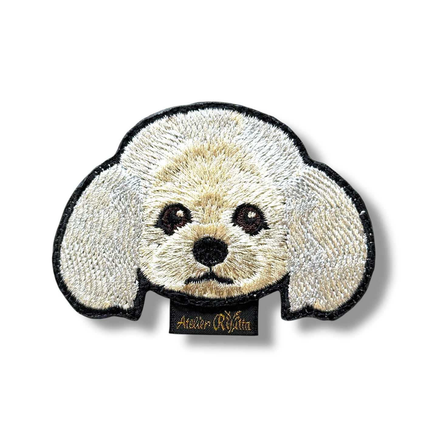 トイプードルの刺繍ワッペン