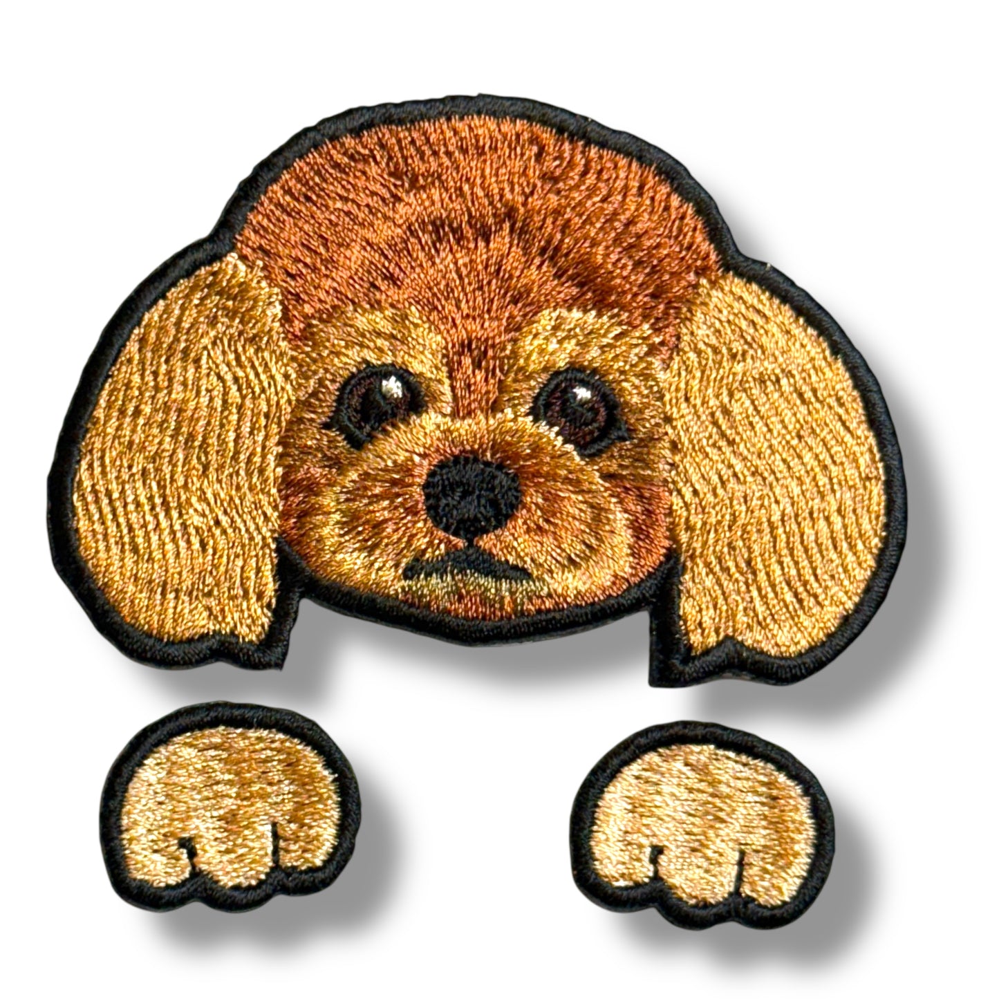 トイプードルの刺繍ワッペン