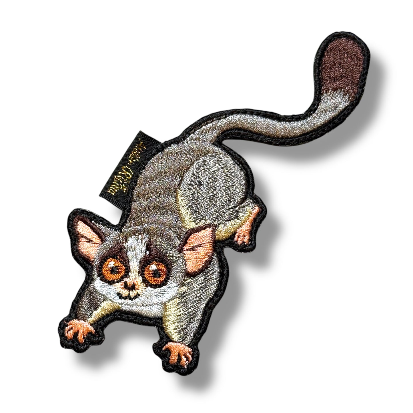 ショウガラゴ(全身)の刺繍ワッペン