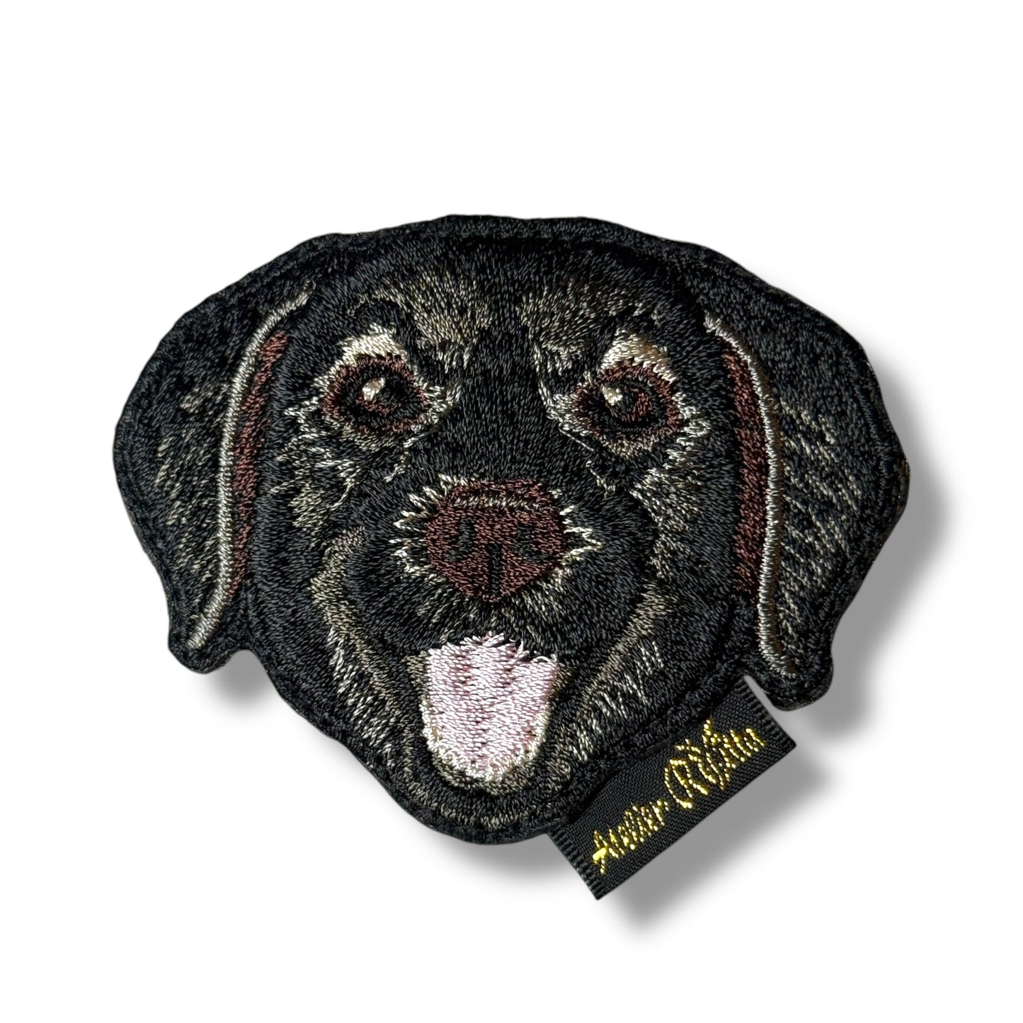 ラブラドール・レトリバーの刺繍ワッペン