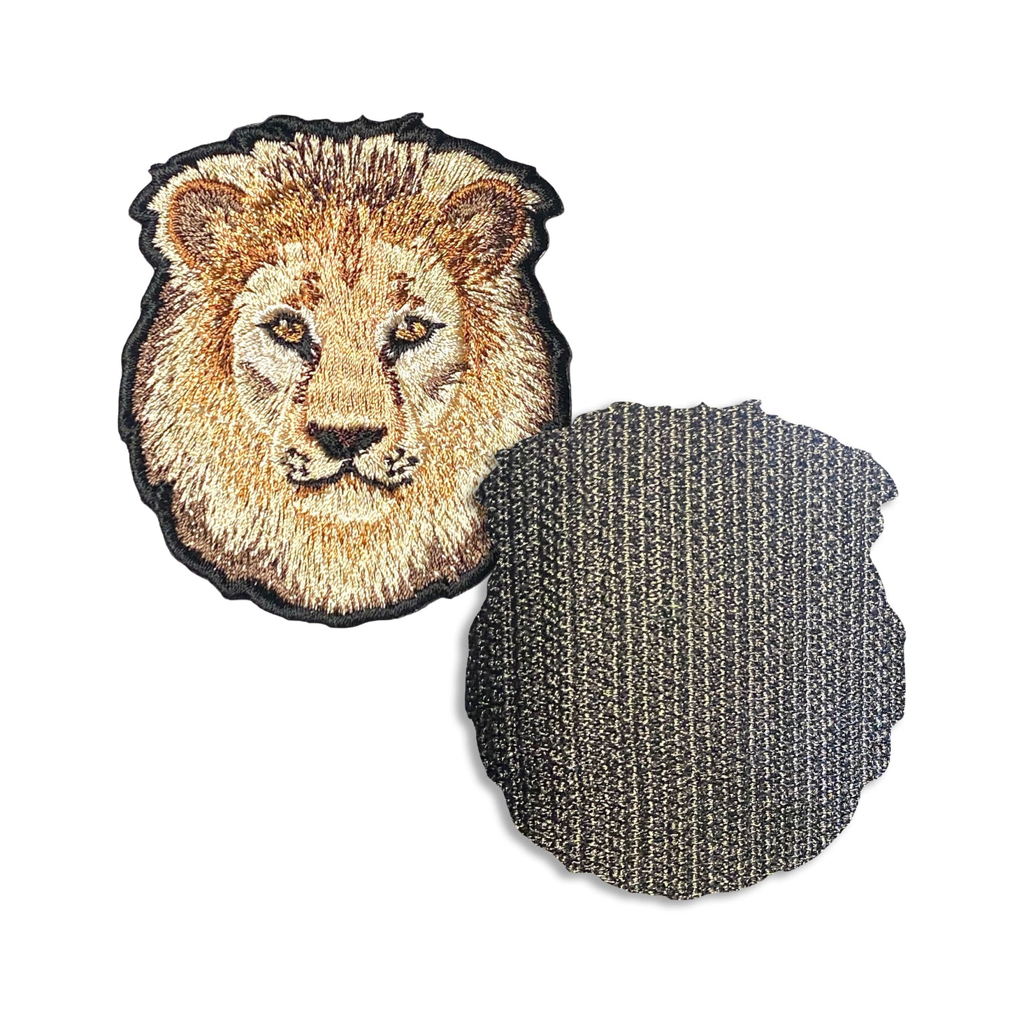 ライオンの刺繍ワッペン