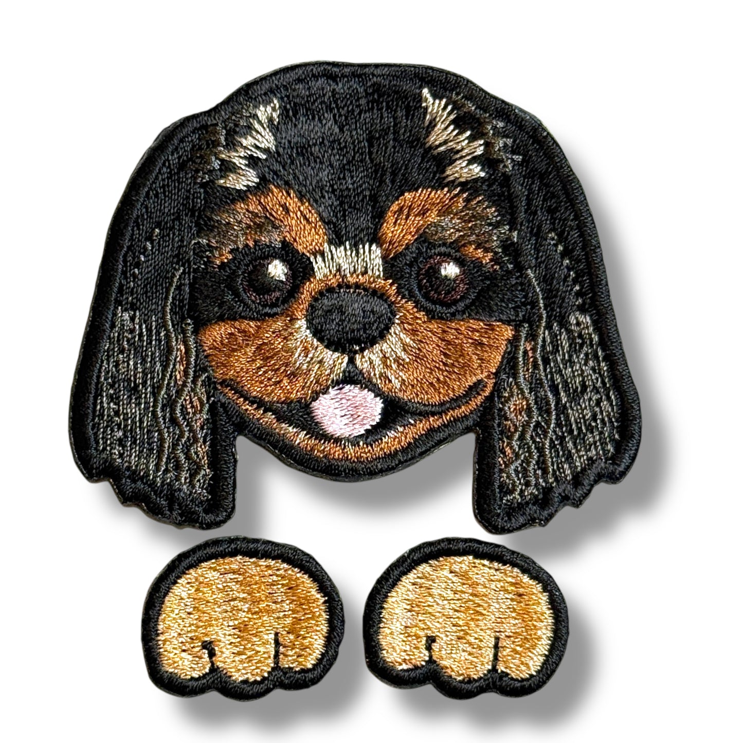 キャバリア・キング・チャールズ・スパニエルの刺繍ワッペン