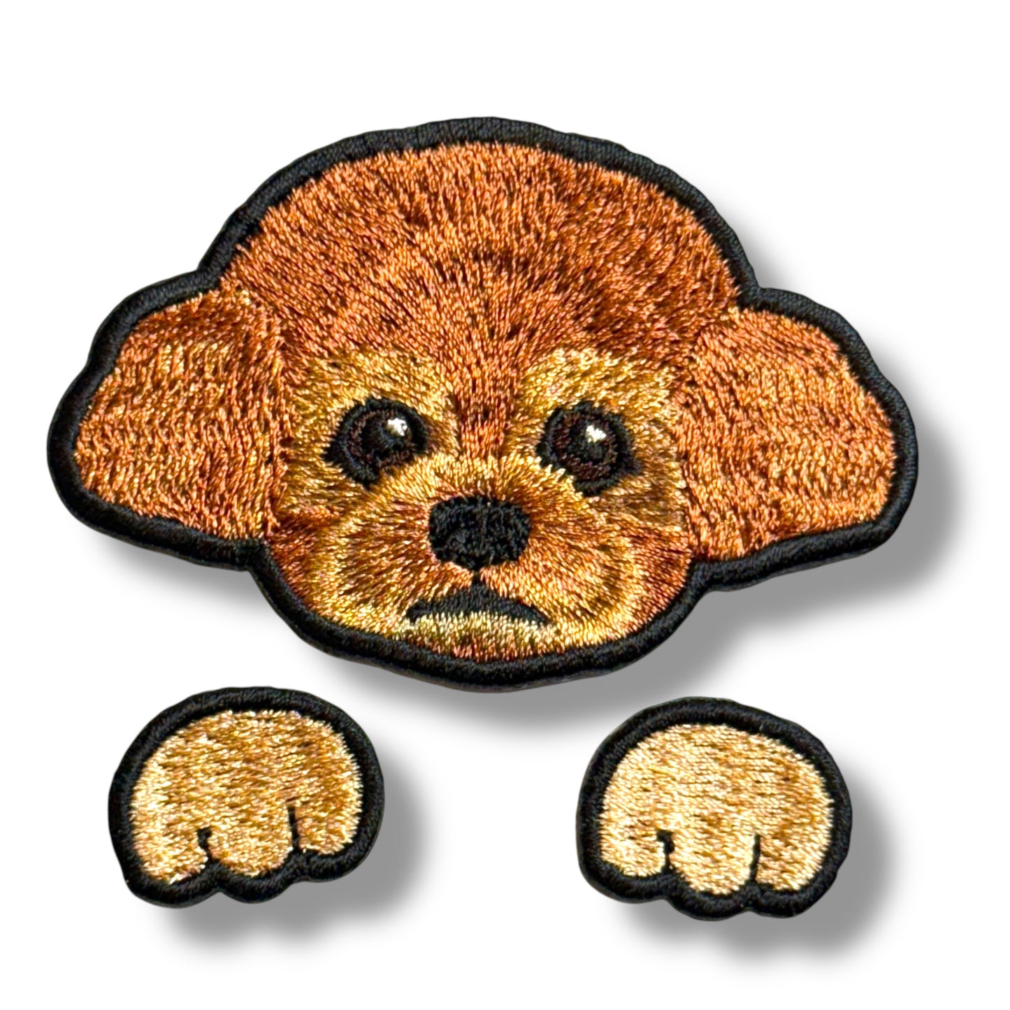トイプードルの刺繍ワッペン