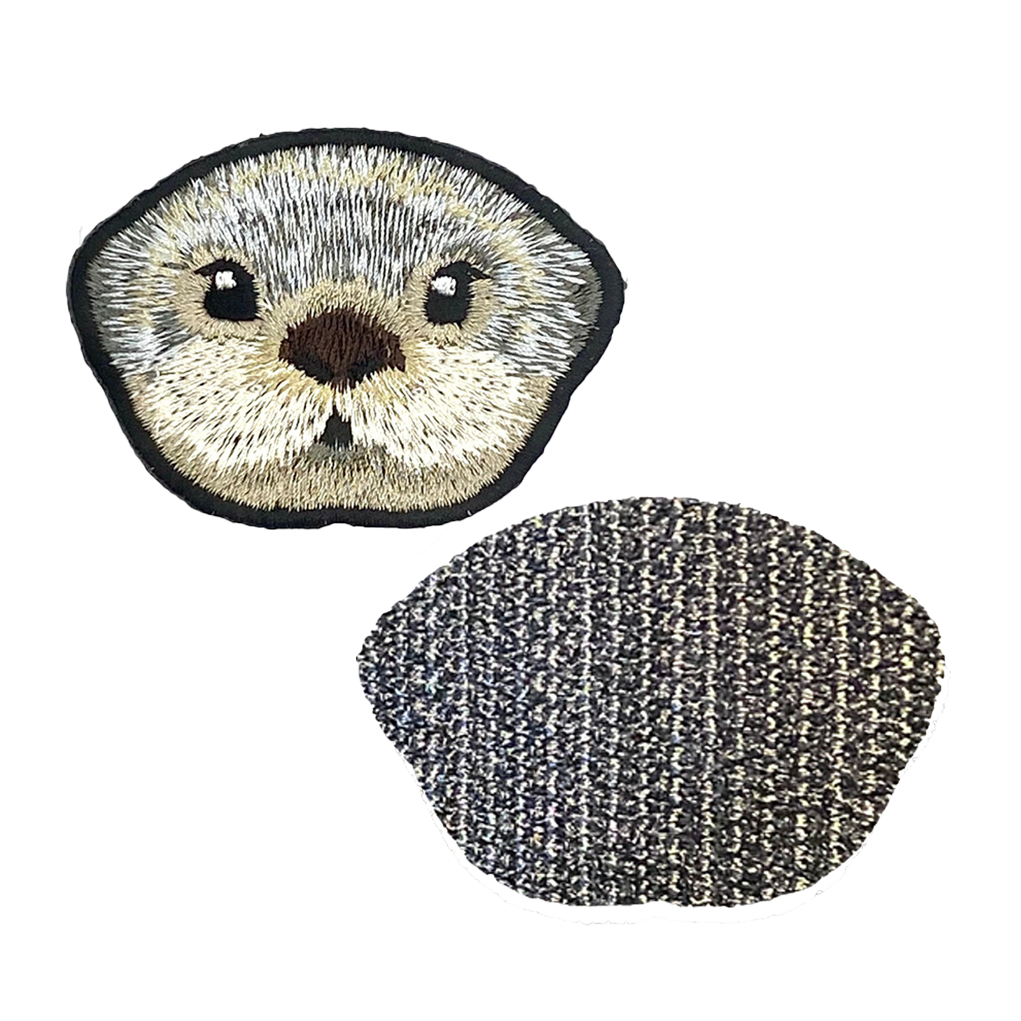 ラッコの刺繍ワッペン