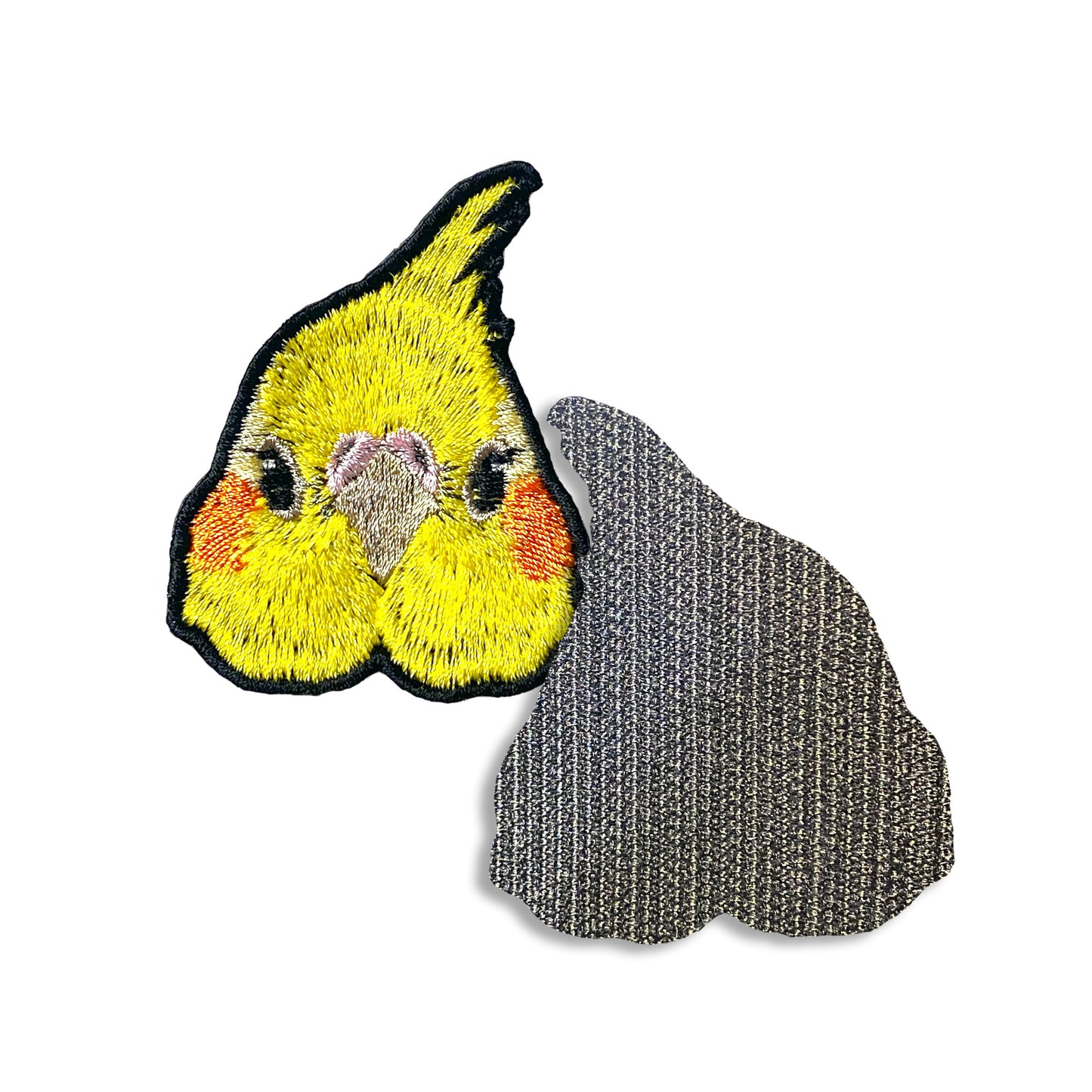 オカメインコの証明写真刺繍ワッペン