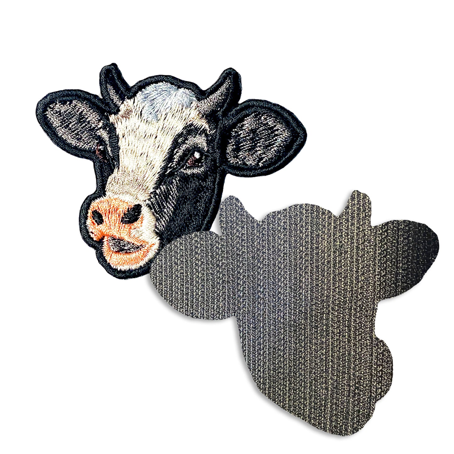 ウシの刺繍ワッペン