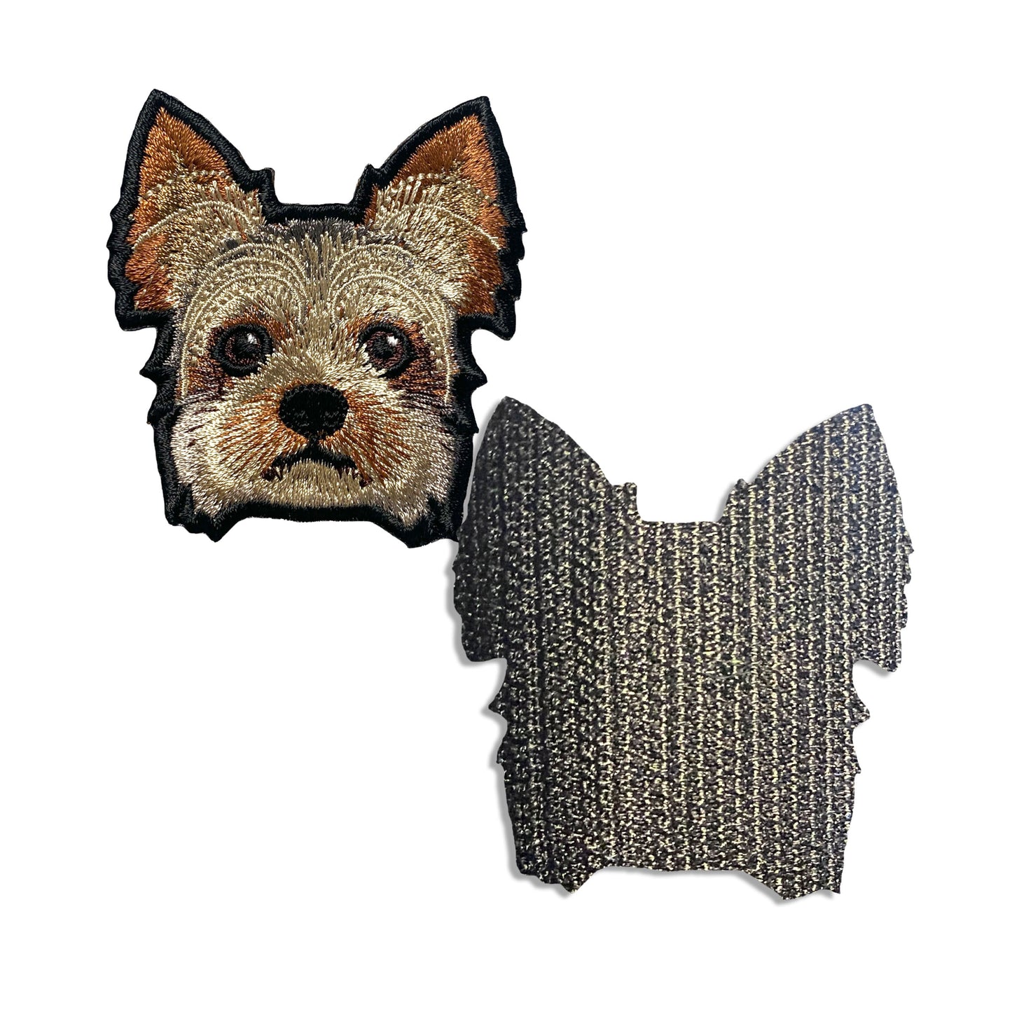 ヨークシャーテリアの刺繍ワッペン