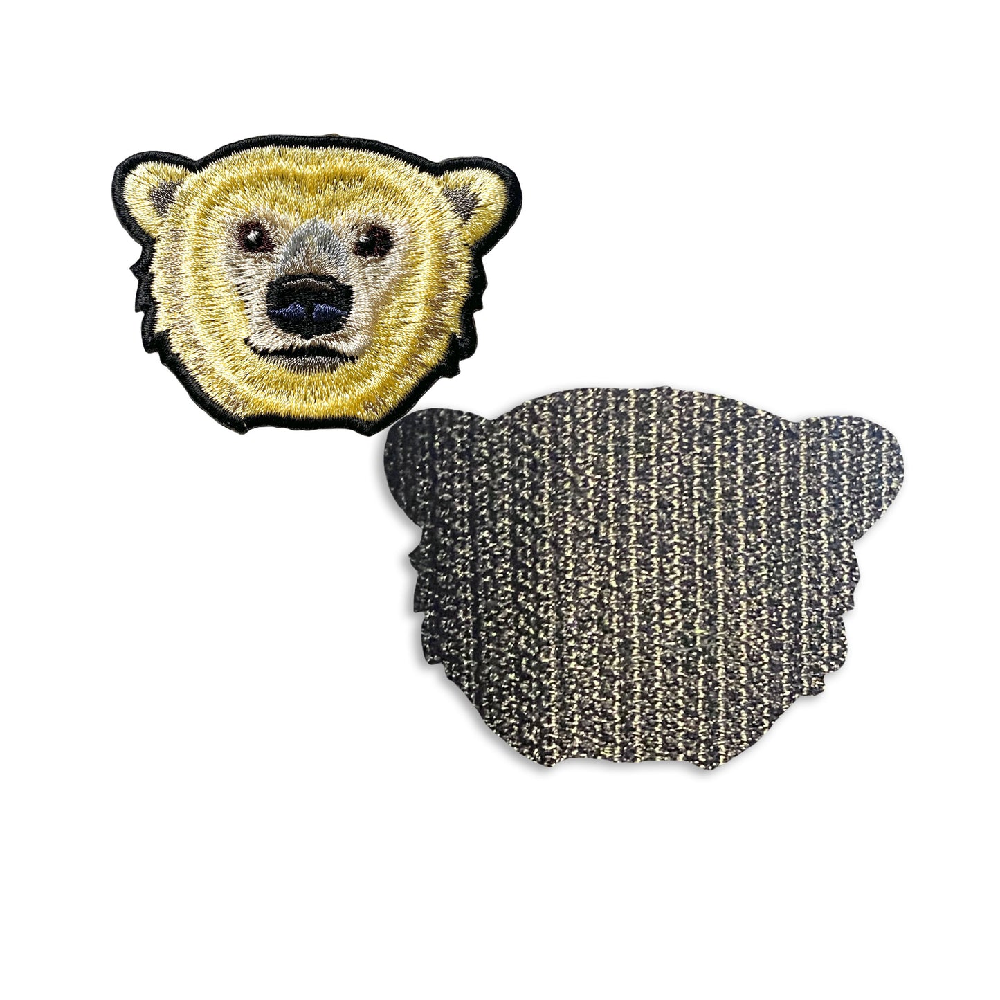 ホッキョクグマの刺繍ワッペン