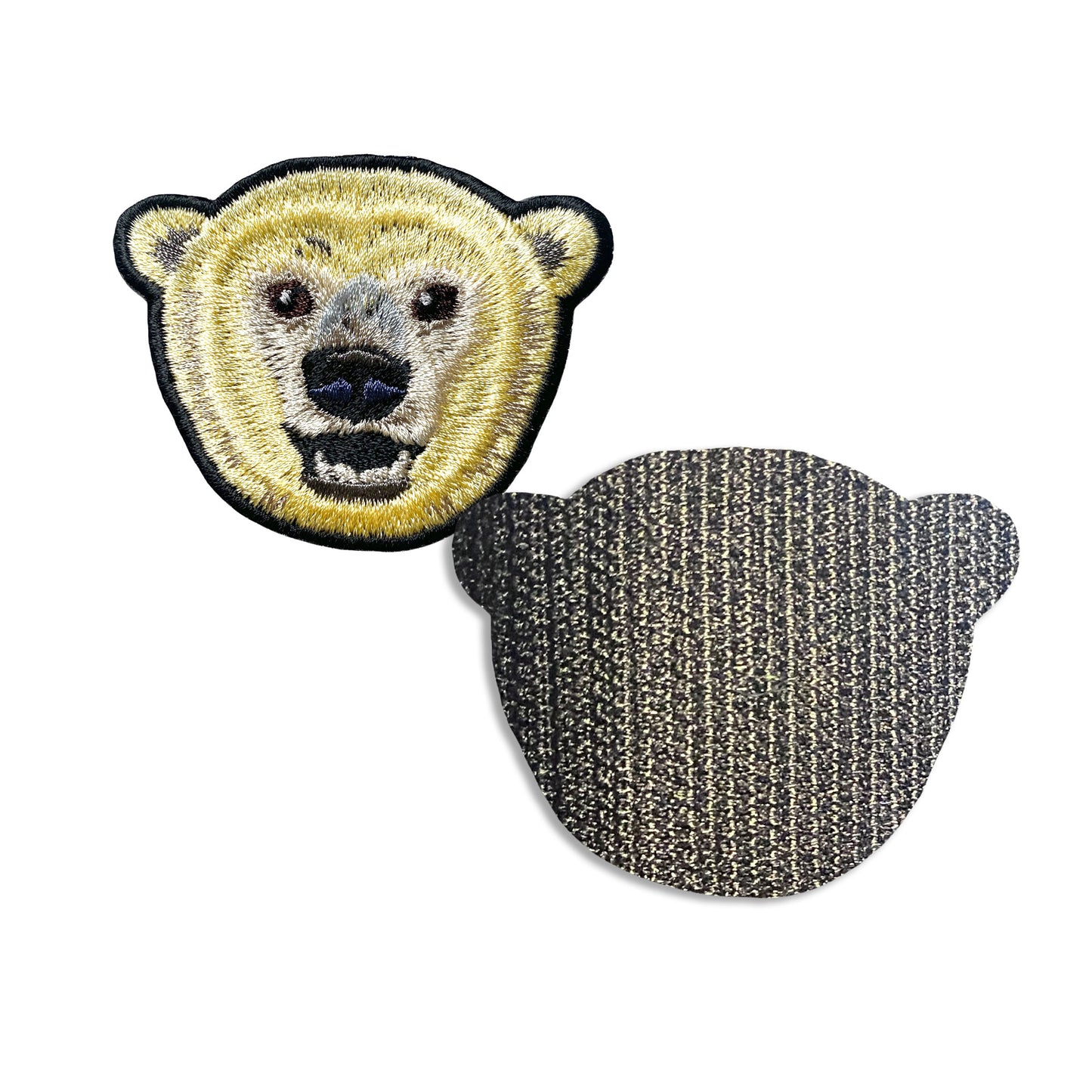 ホッキョクグマの刺繍ワッペン