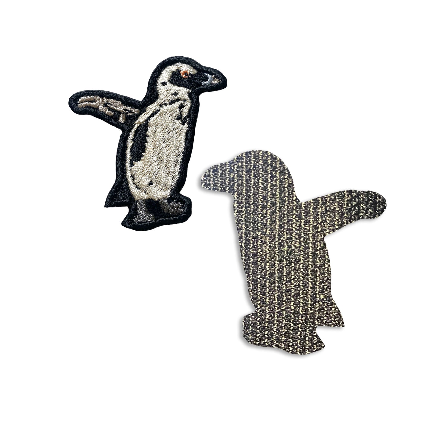 ケープペンギンの刺繍ワッペン