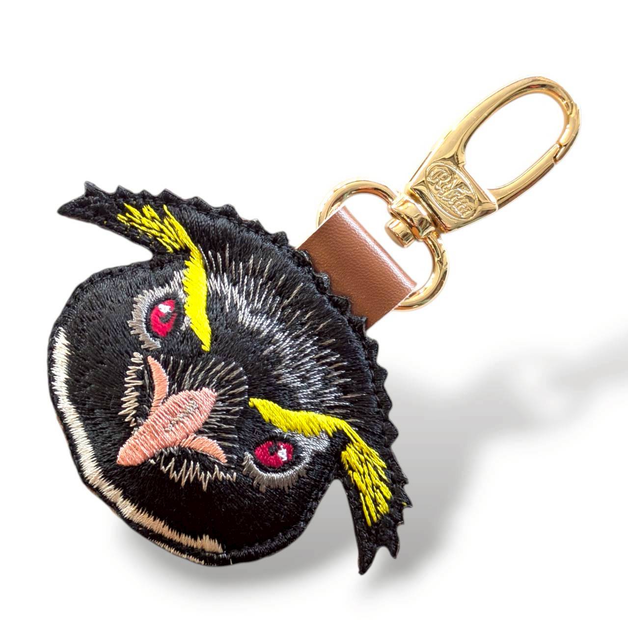イワトビペンギンの証明写真刺繍ワッペン