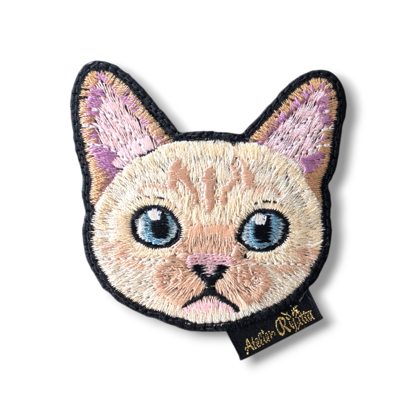 シャムミックスの刺繍ワッペン