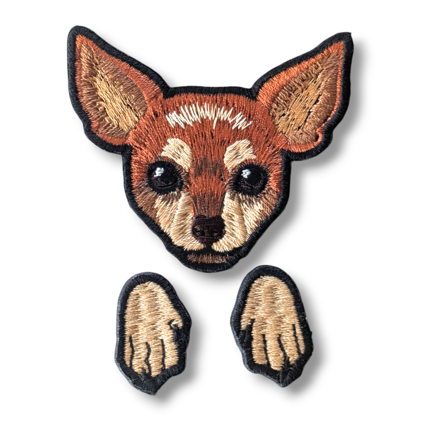 ミニチュアピンシャーの刺繍ワッペン