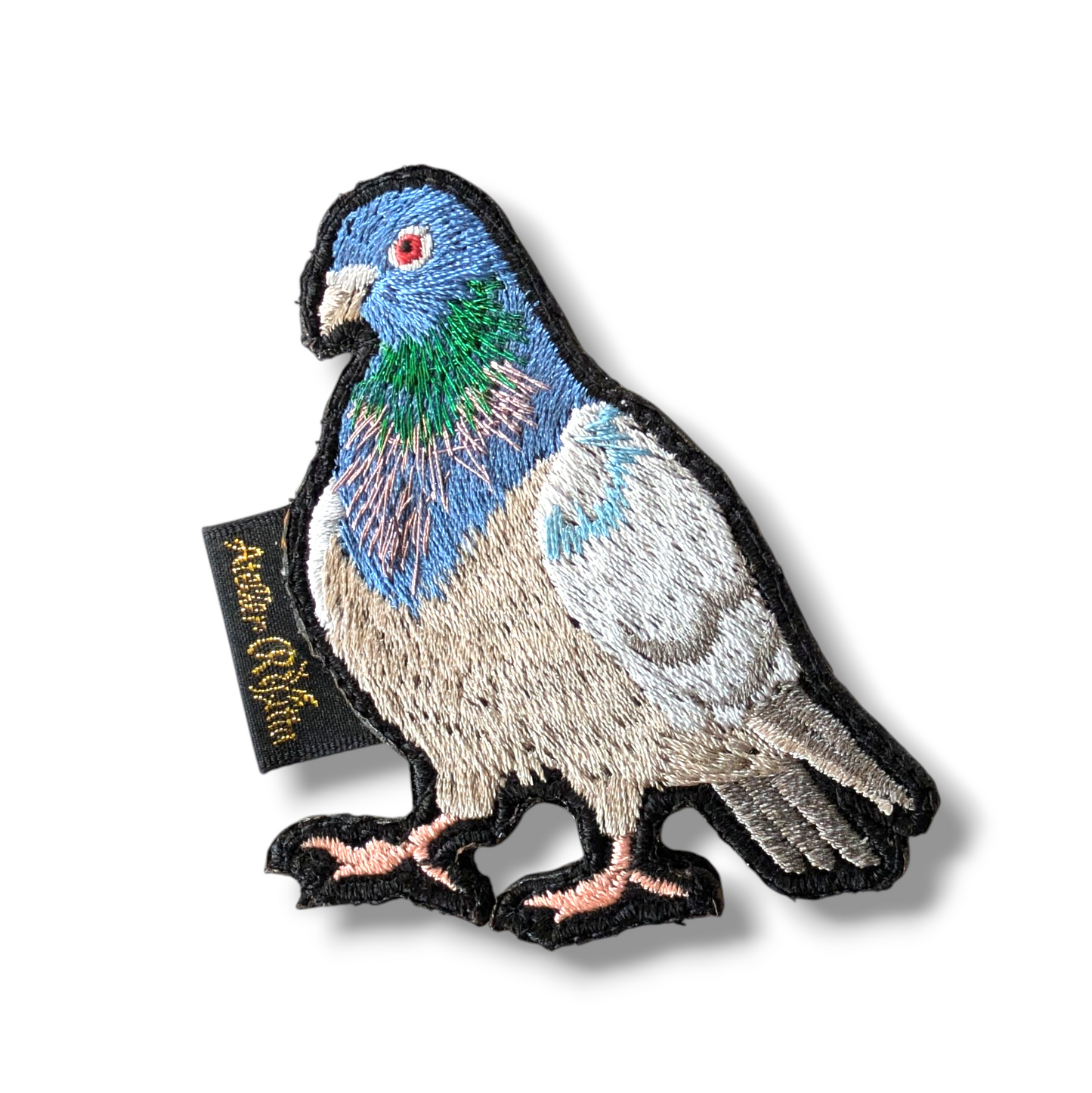 カワラバトの刺繍ワッペン
