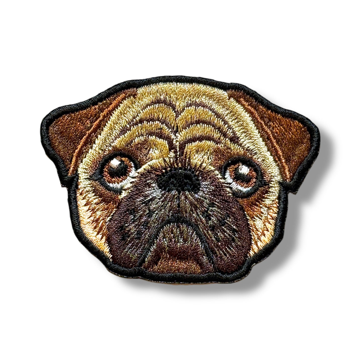 パグの刺繍ワッペン