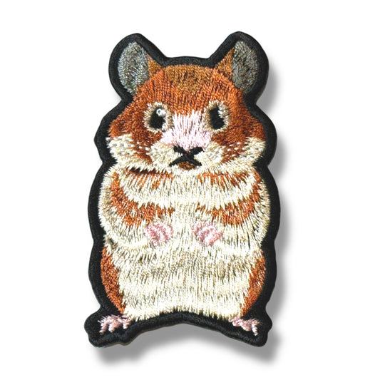 ゴールデンハムスターの刺繍ワッペン