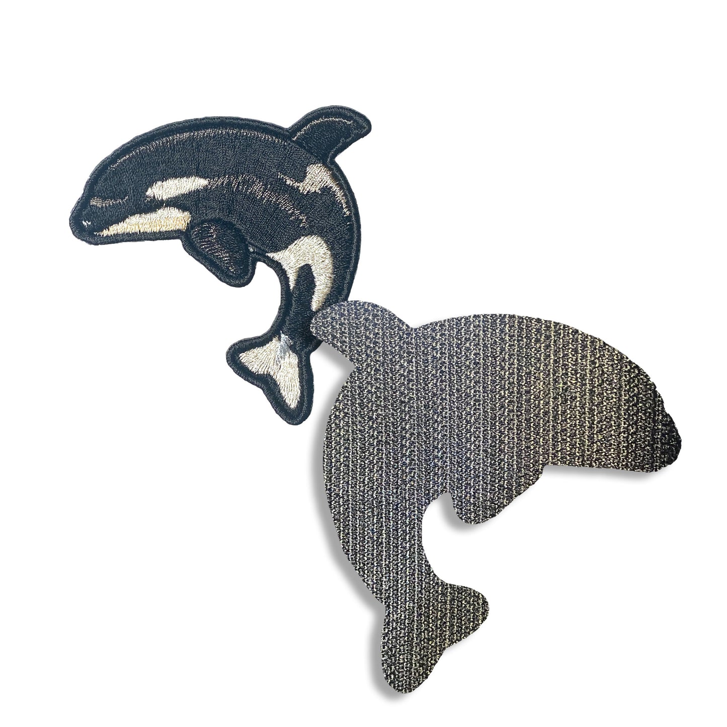 シャチの刺繍ワッペン