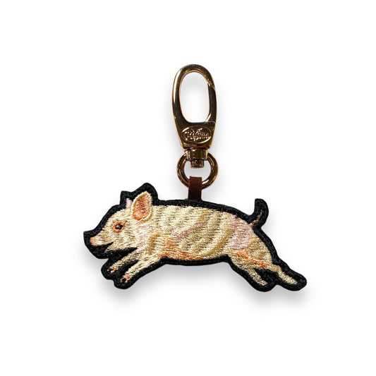 ミニブタの刺繍ワッペン