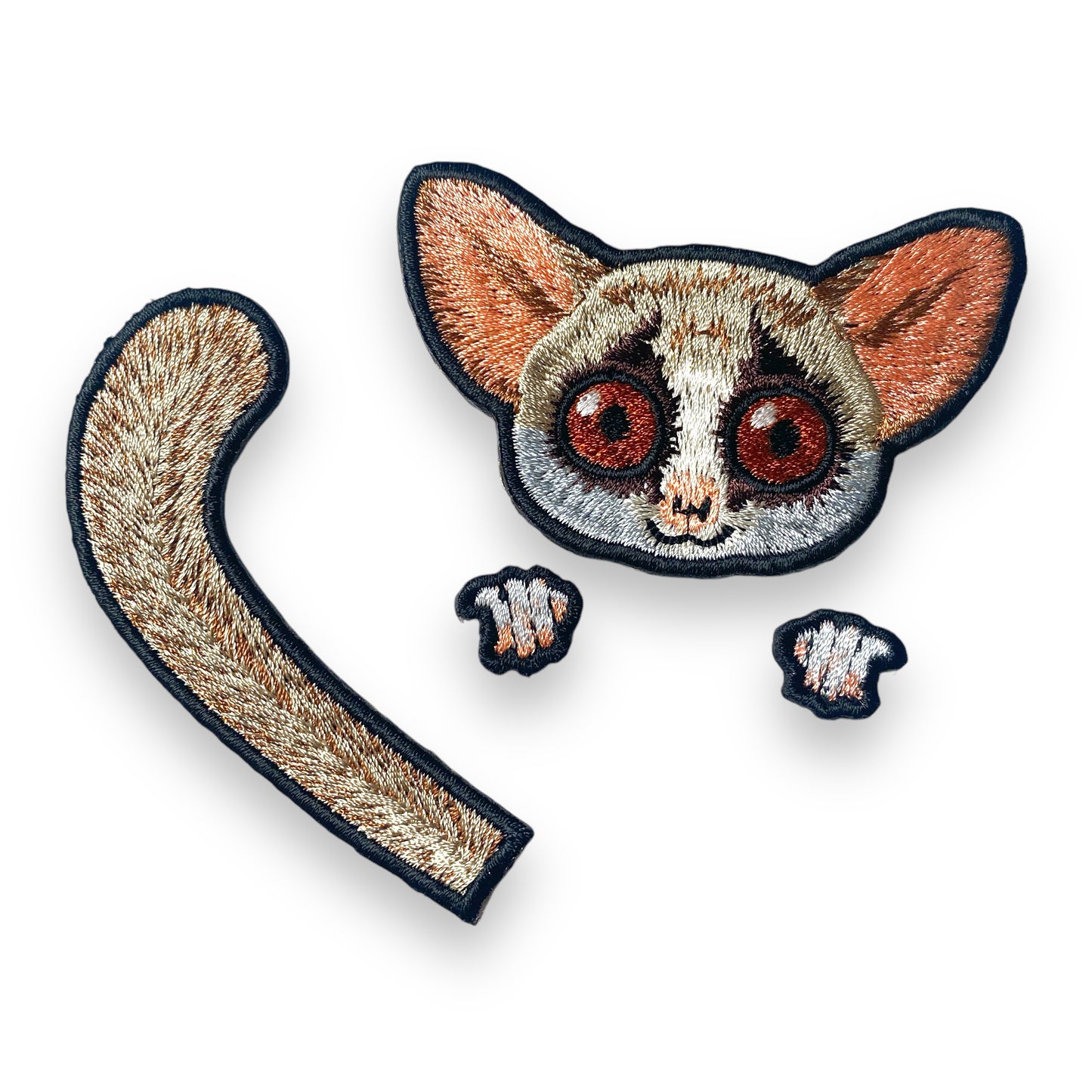 ショウガラゴの 刺繍ワッペン