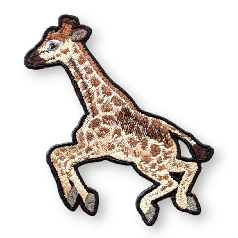 アミメキリンの刺繍ワッペン