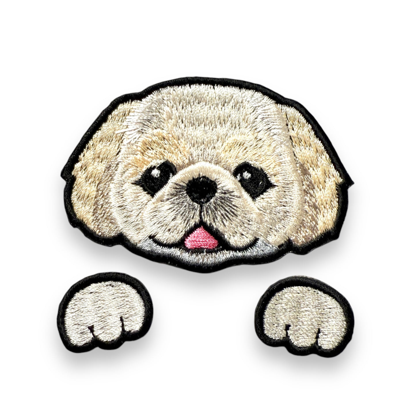 ペキニーズの刺繍ワッペン