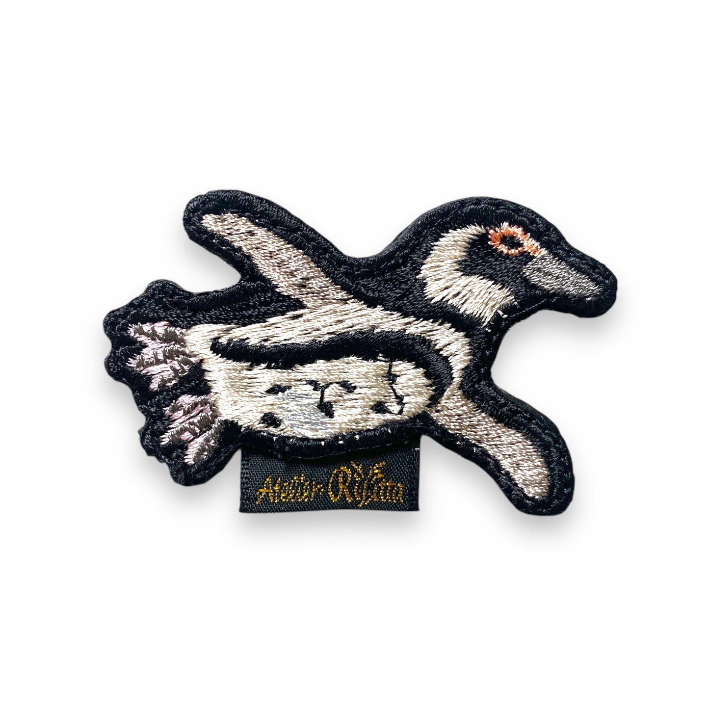マゼランペンギンの刺繍ワッペン