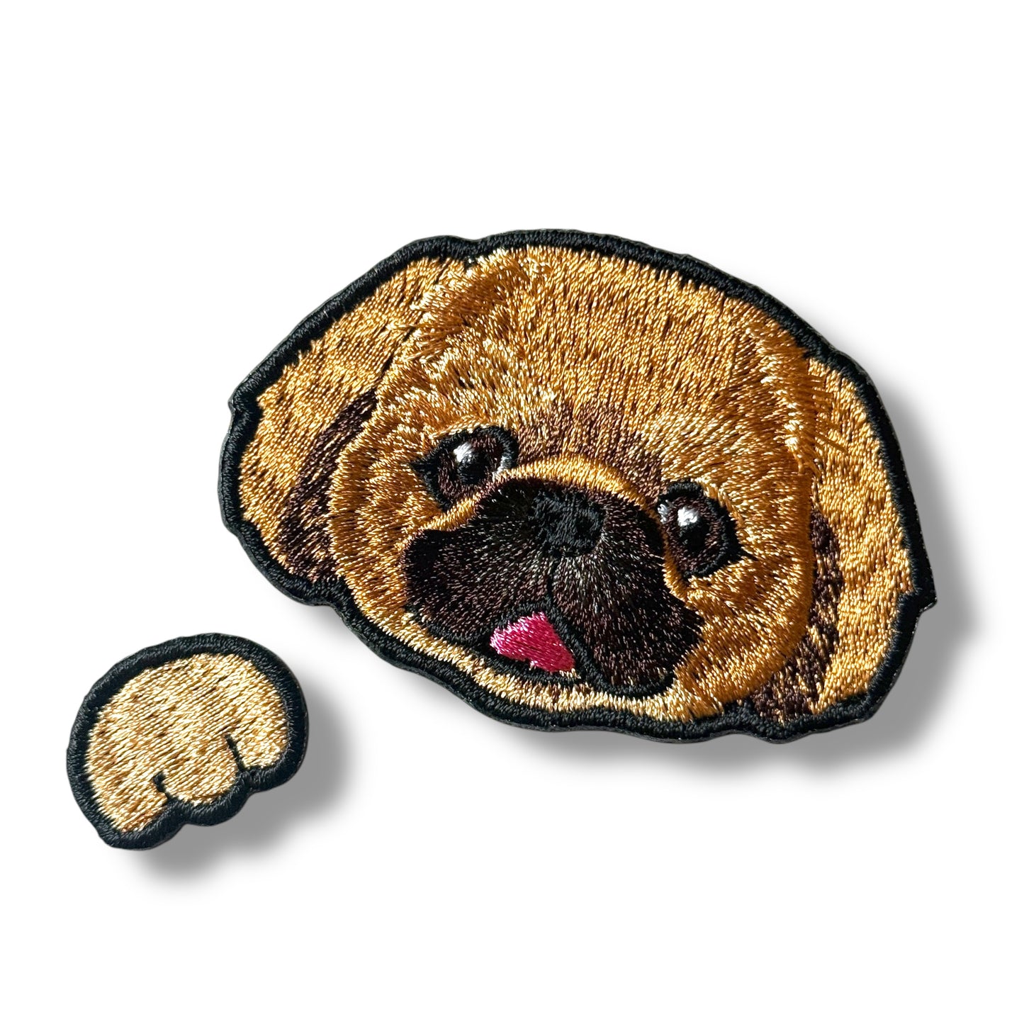 ペキニーズの刺繍ワッペン