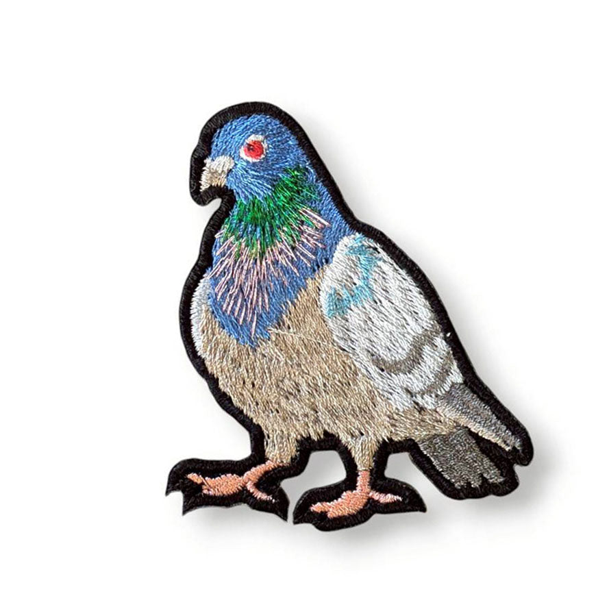 カワラバトの刺繍ワッペン