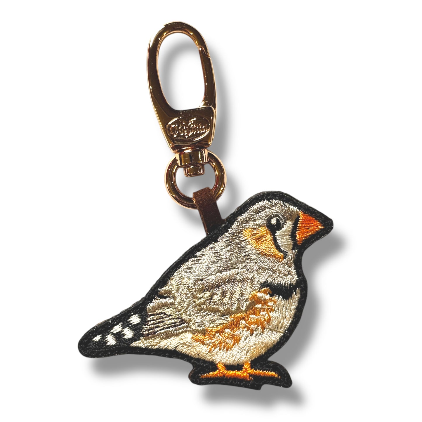 キンカチョウの刺繍ワッペン