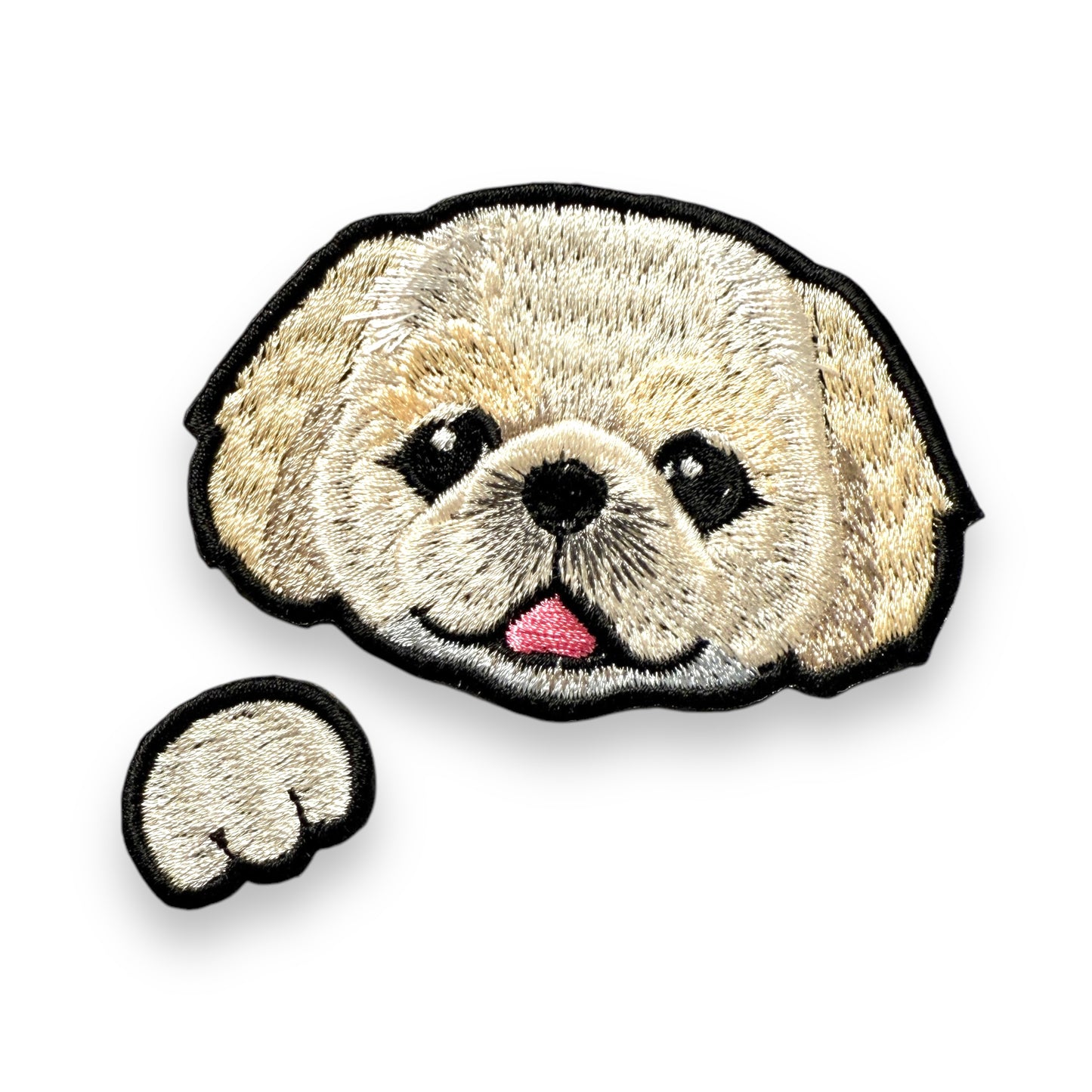 ペキニーズの刺繍ワッペン