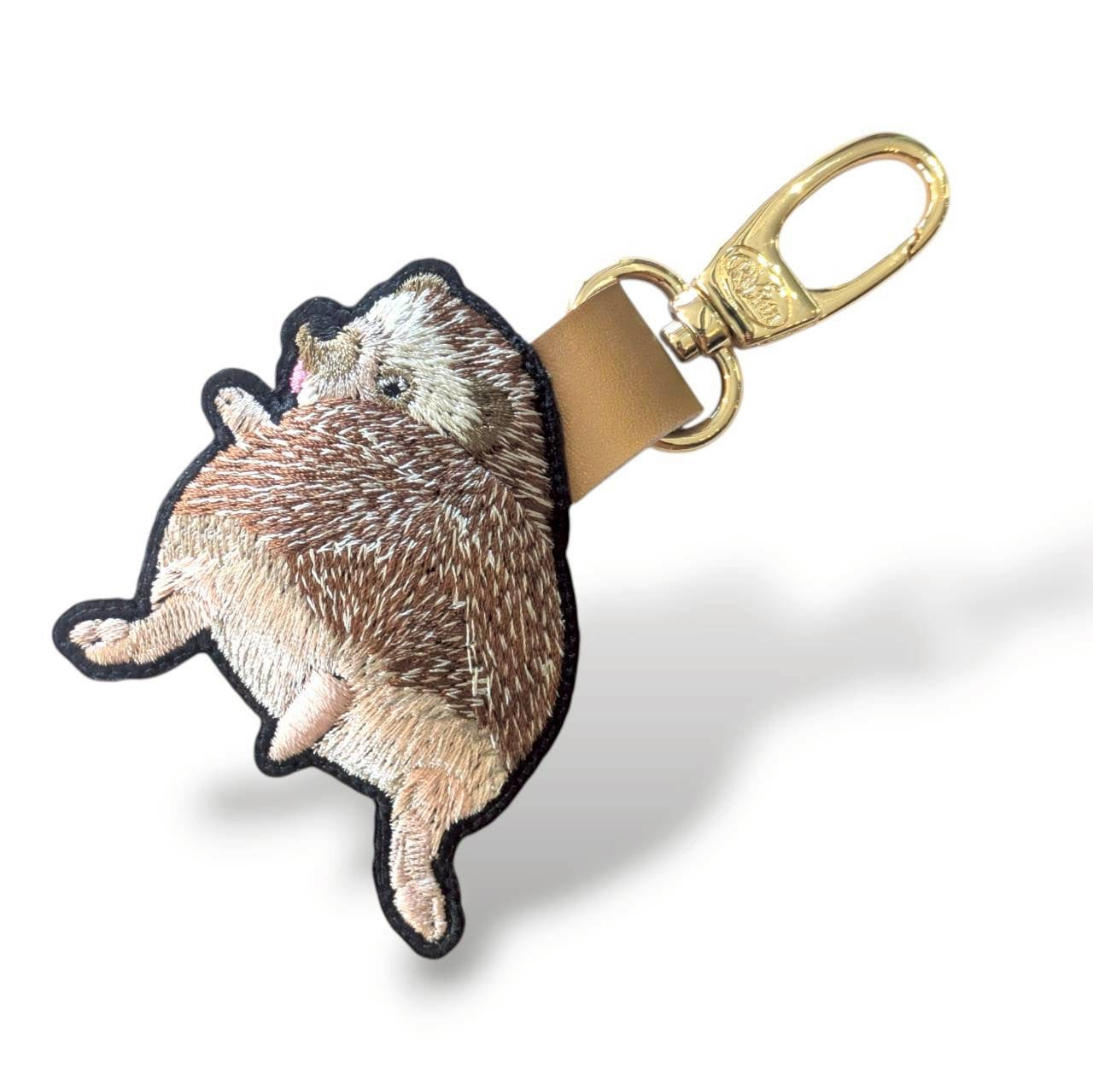 ハリケツの刺繍ワッペン (ハリネズミ)