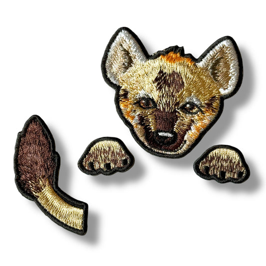 ブチハイエナの刺繍ワッペン