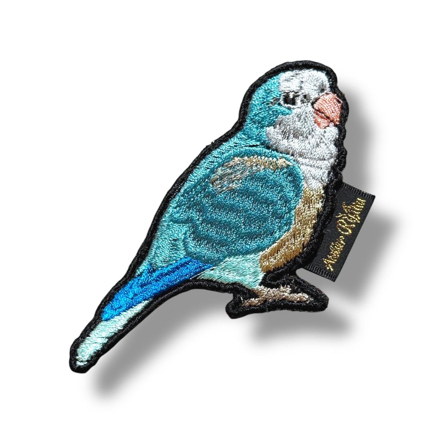 オキナインコの刺繍ワッペン