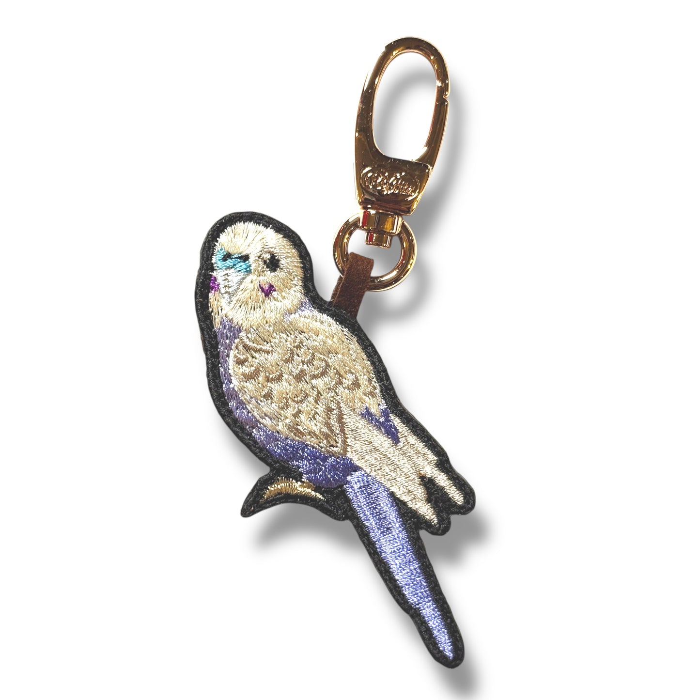 セキセイインコの刺繍ワッペン