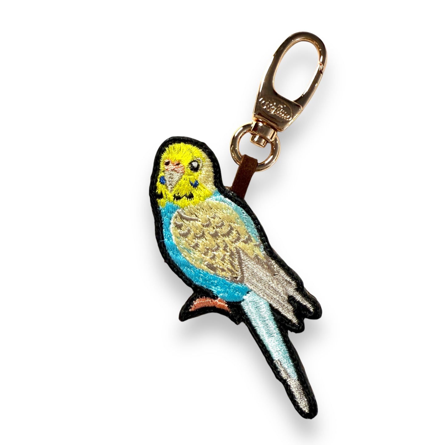 セキセイインコの刺繍ワッペン