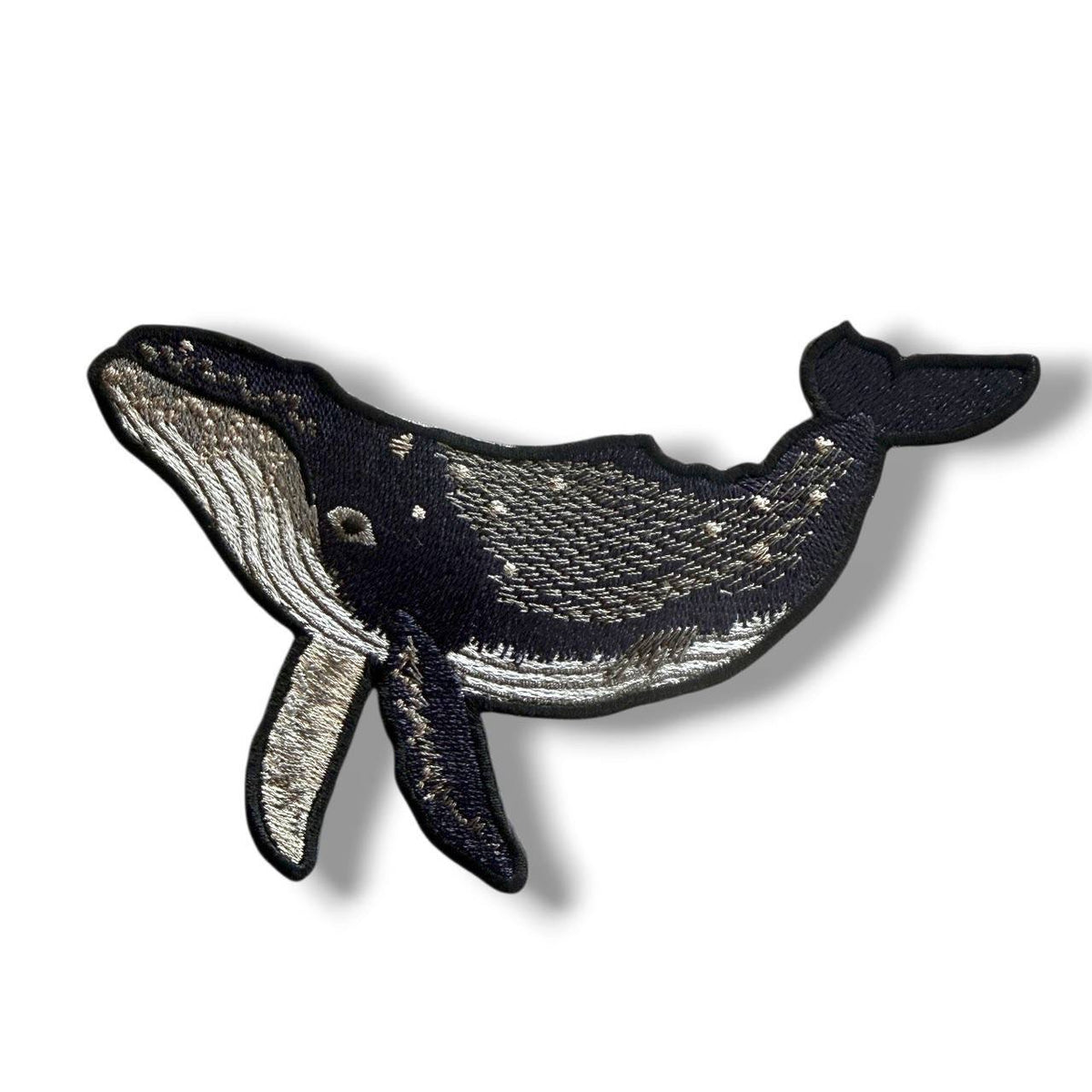 ザトウクジラのビッグ刺繍ワッペン
