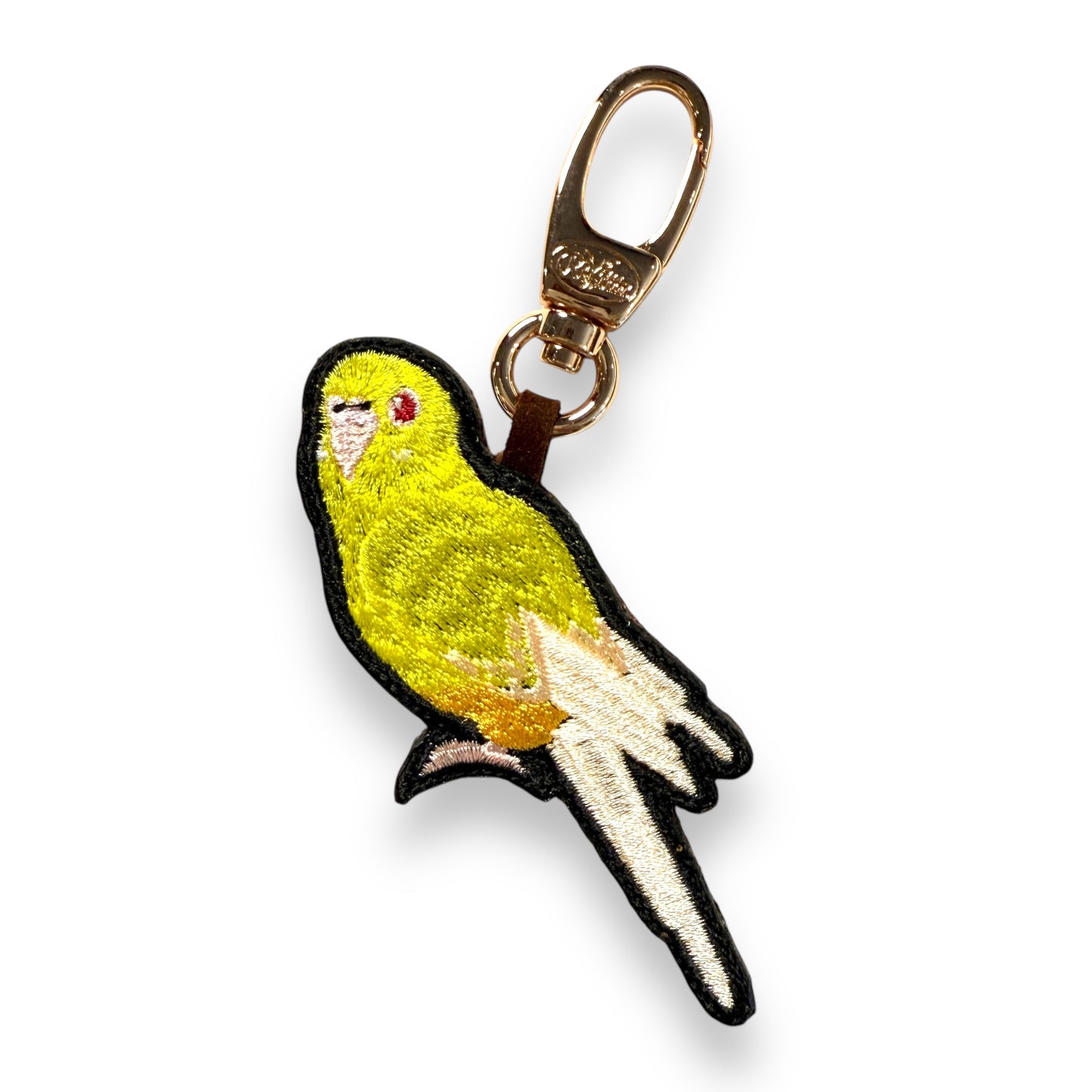 セキセイインコの刺繍ワッペン