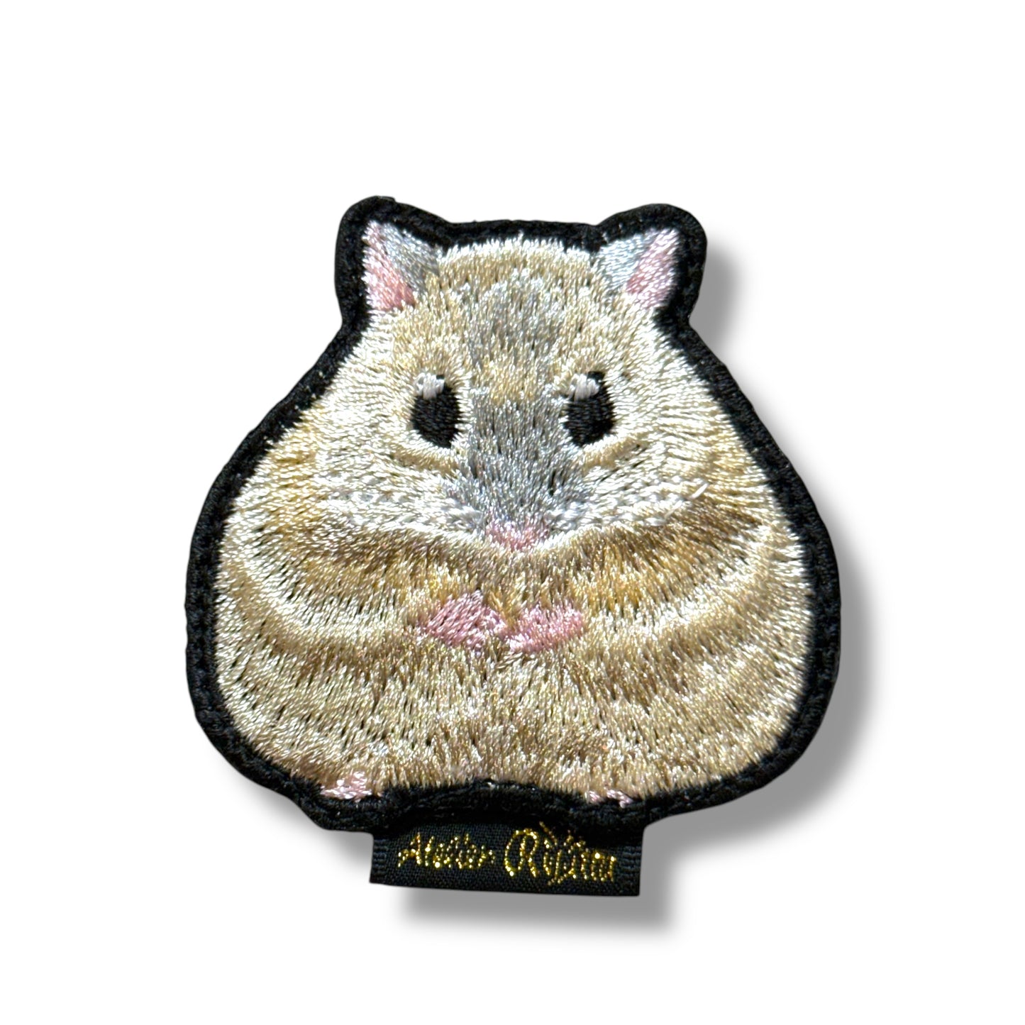 ジャンガリアンハムスターの刺繍ワッペン