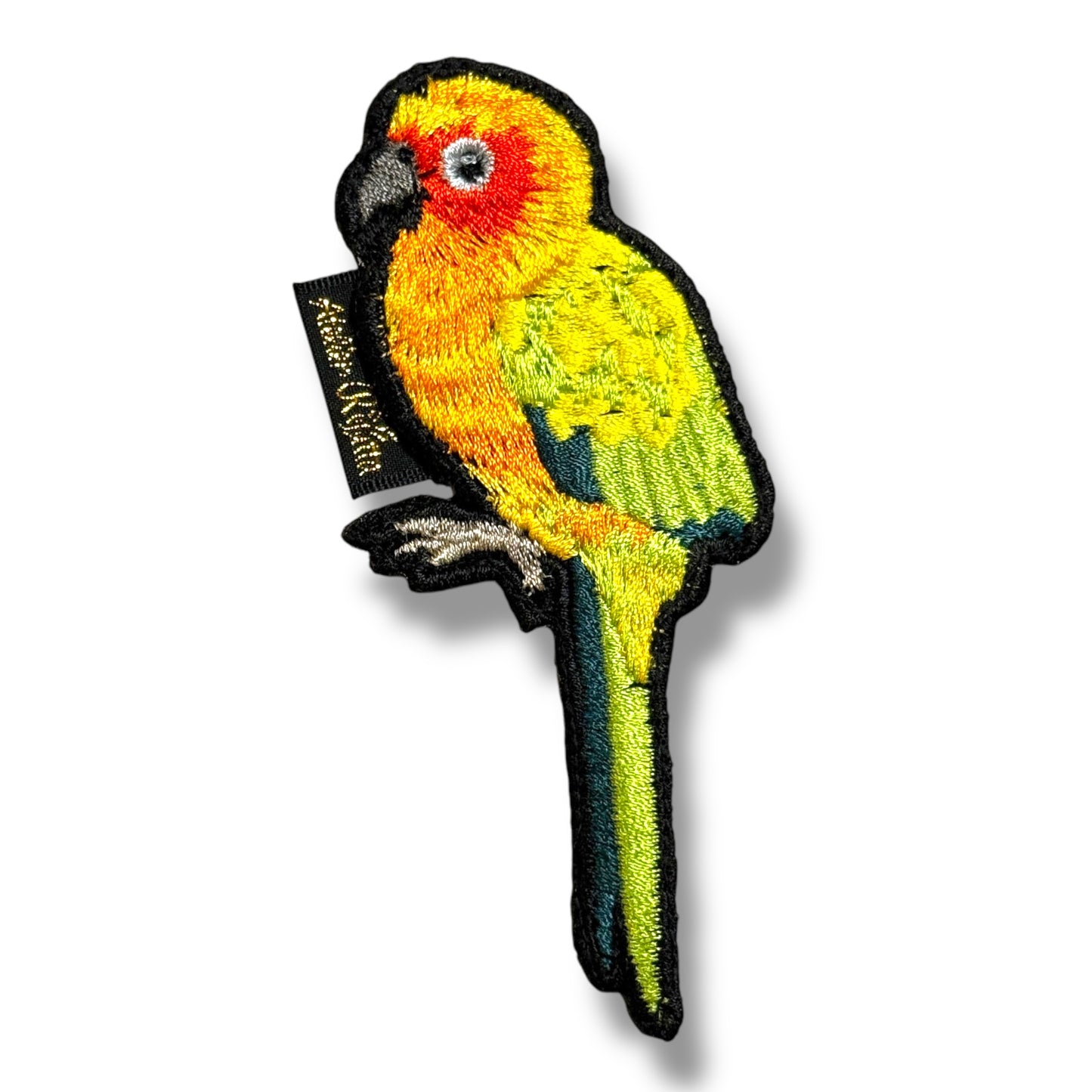 コガネメキシコインコの刺繍ワッペン