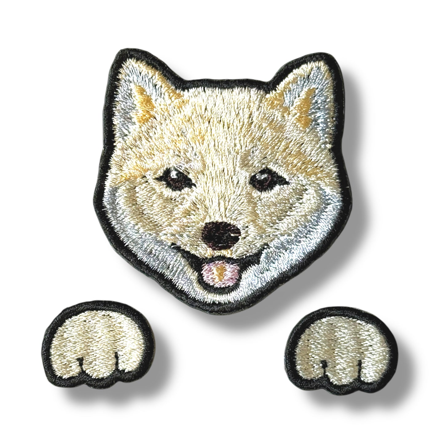 柴犬の刺繍ワッペン