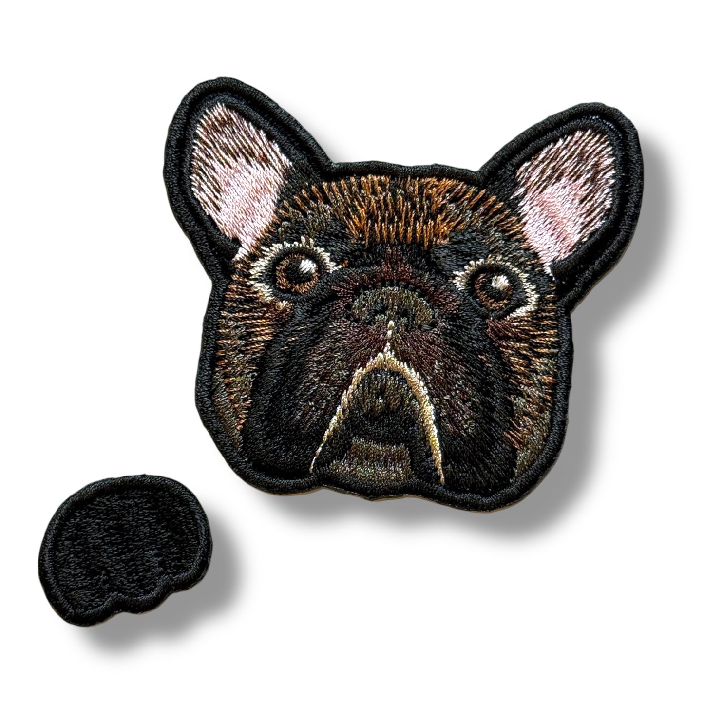 フレンチブルドッグの刺繍ワッペン
