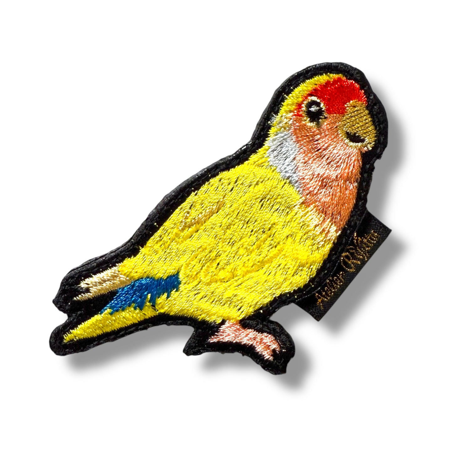 コザクラインコの刺繍ワッペン